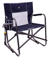 GCI Outdoor Freestyle Rocker XL vista frontal con respaldo amplio, comodidad al instante