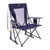 GCI Outdoor silla frontal indigo blue mostrando diseño y estabilidad