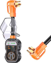 GEARGO protector frontal mostrando indicadores de diagnóstico y seguridad