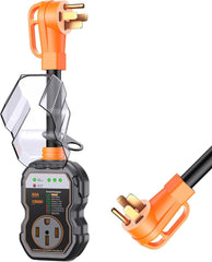 GEARGO protector frontal mostrando indicadores de diagnóstico y seguridad