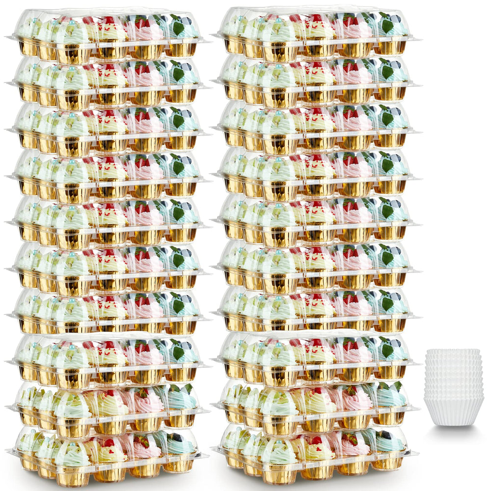Gencywe vista frontal del estuche mostrando 12 cavidades, presenta y protege cupcakes