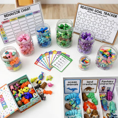 Generic variedad de animales en colores, fomenta colección y juego