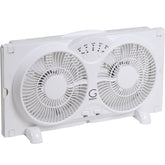Genesis ventilador vista frontal mostrando diseño compacto y flujo potente