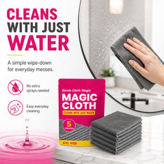 Genie Cloth Magic textura de microfibra densa que mejora absorción
