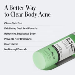 Geologie espuma ligera del gel demostrando limpieza y exfoliación