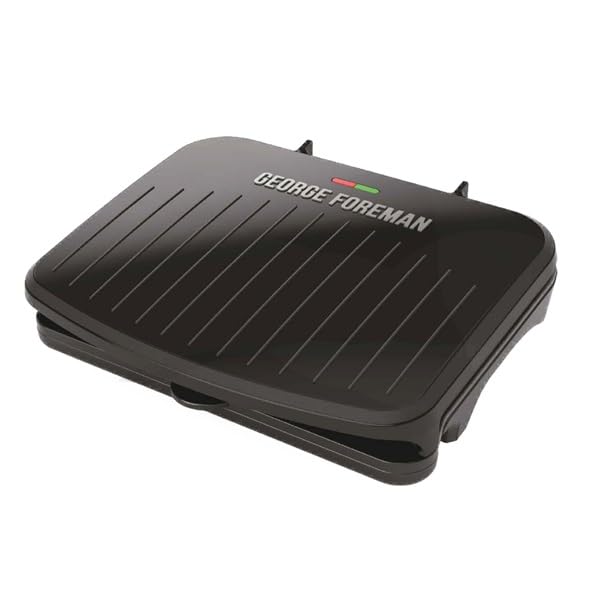 George Foreman front view showing controls and space-saving design benefit