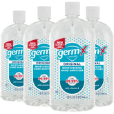Germ-X etiqueta frontal mostrando tamaño y beneficios visibles