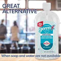Germ-X textura de gel clara que absorbe rápido y no reseca