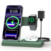 GETPALS front view showing three-device charging and organized workspace benefit
