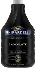 Ghirardelli frente del envase mostrando etiqueta y tamaño, ideal para reponer stock