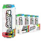 GHOST lata frontal Sour Strips Rainbow mostrando diseño y sabor