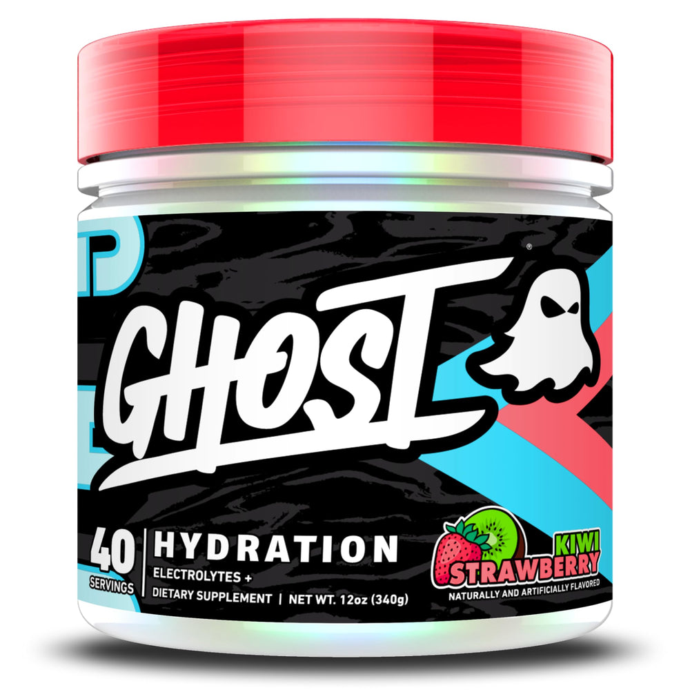 GHOST envase frontal mostrando diseño y sabor kiwi fresa beneficios prácticos