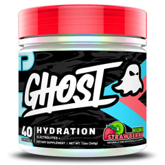 GHOST envase frontal mostrando diseño y sabor kiwi fresa beneficios prácticos