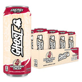 GHOST lata Raspberry Cream vista frontal mostrando diseño y sabor