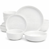 Gibson Home plato frontal blanco mostrando estilo y durabilidad