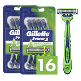 Gillette Sensor3 frontal del envase mostrando el pack y su cantidad