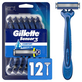 Gillette Sensor3 frontal mostrando las tres hojas y diseño cómodo