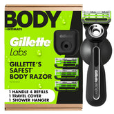 GilletteLabs maquinilla frontal empaquetada mostrando contenido y portabilidad