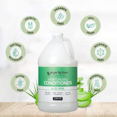 Ginger Lily Farms conditioner in shower dispenser for commercial use convenience