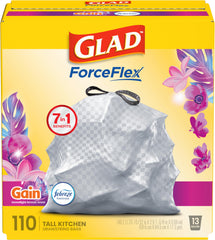 Glad frente empaque mostrando cantidad y aroma, conveniencia clara