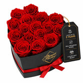 GLAMOUR BOUTIQUE caja corazón frontal muestra elegancia y listo para regalar