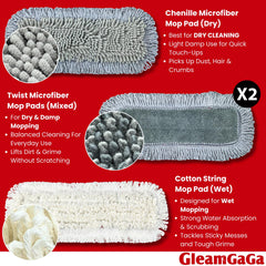 GleamGaGa paño de algodón para fregar manchas difíciles eficaz