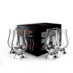 GLENCAIRN vista frontal del set en caja, presentación elegante para regalo