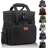 GLENKEY vista frontal de la bolsa con bolsillos y asas, protección y organización