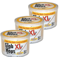 Glob Mops vista frontal del empaque mostrando tres unidades y claridad del producto