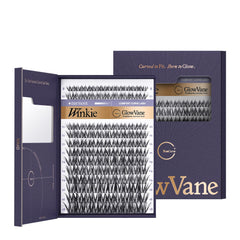 GlowVane Winkie frontal del empaque mostrando 120 piezas y mirada natural