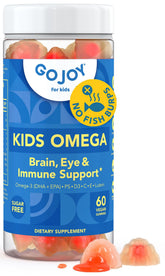 GOJOY NATURALS frente del envase que muestra fórmula vegana y sin azúcar