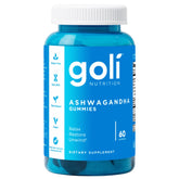 Goli envase frontal de Ashwagandha y vitamina D, presentación clara y fácil de usar