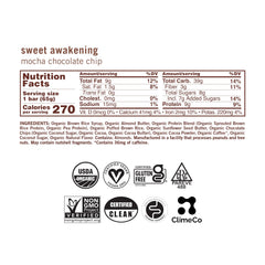 GoMacro MacroBar primer plano de la textura y chispas de chocolate, sabor y masticabilidad