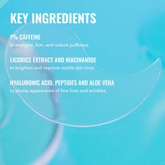 Good Molecules parche aplicado en contorno de ojos para descongestionar