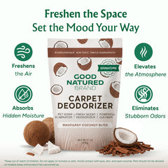 Good Natured Brand primer plano del polvo destacando textura absorbente
