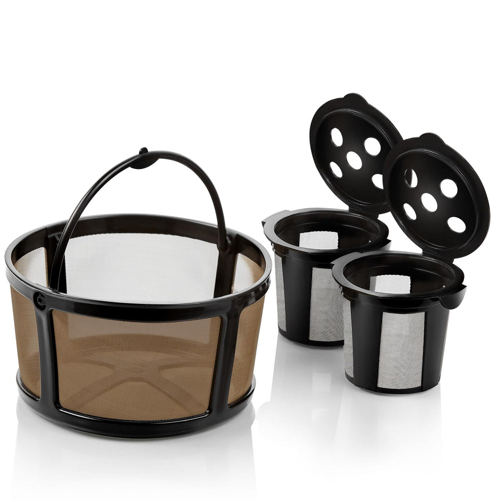 GoodCups kit frontal mostrando cápsulas y filtro, ahorro y compatibilidad