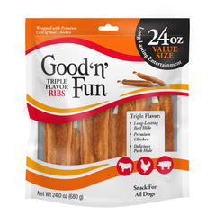 GOOD 'N' FUN empaque frontal mostrando el producto y el beneficio duradero