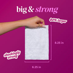 goodwipes toallita desplegada con textura visible para limpieza eficaz