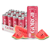GORGIE lata frontal mostrando diseño y refresco energizante