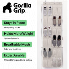 GORILLA GRIP primer plano de la malla de un bolsillo mostrando ventilación
