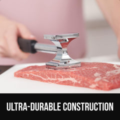 GORILLA GRIP vista de la cara plana para aplanar y cocinar uniformemente