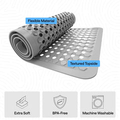 GORILLA GRIP orificios de drenaje que evitan acumulación de agua