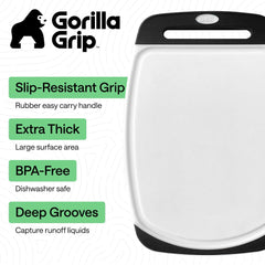 GORILLA GRIP detalle de superficie no porosa que facilita limpieza