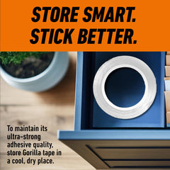 GORILLA tape rollo a escala para comparar ancho 2.88 pulgadas practicidad