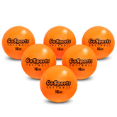 GoSports pelota de entrenamiento frontal mostrando diseño y beneficio de durabilidad