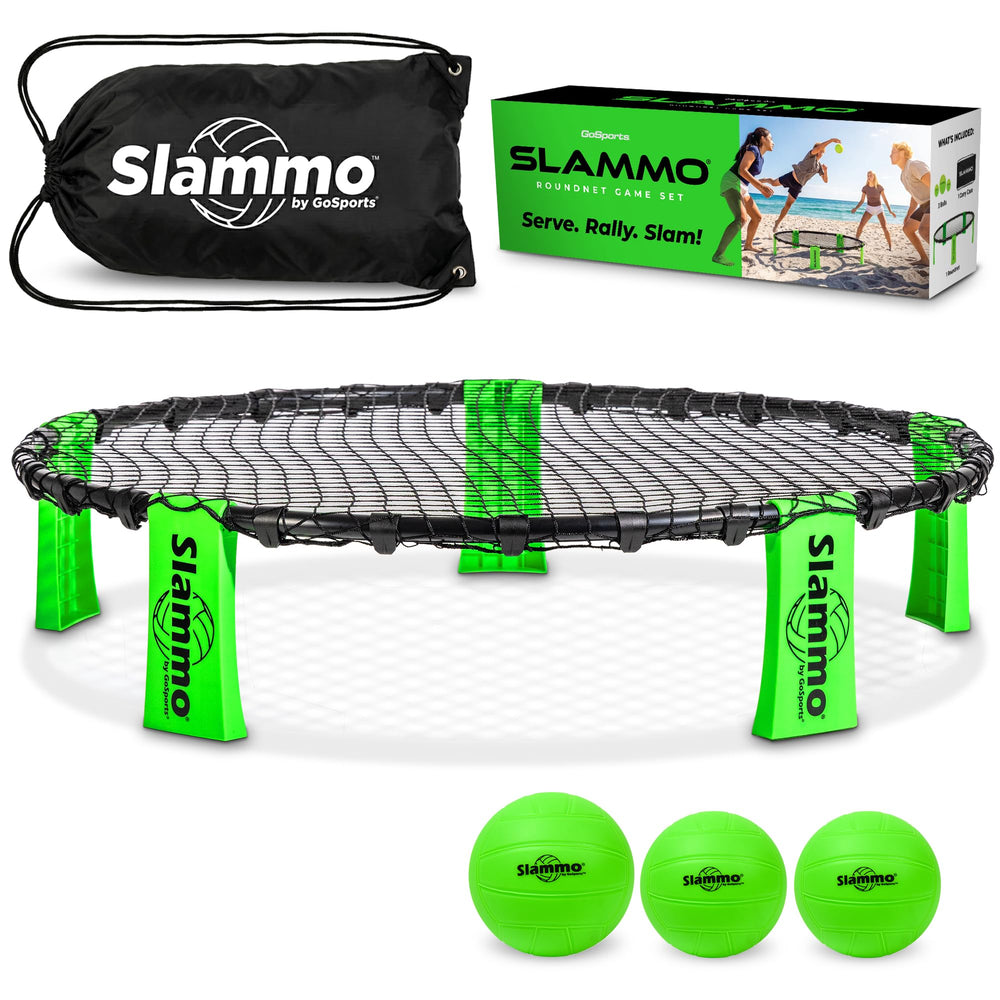 GoSports vista frontal del objetivo y accesorios, facilita juego inmediato