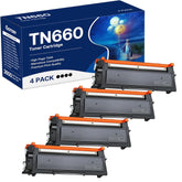 GOTOBY TN660 frontal del paquete mostrando la marca y compatibilidad, confianza en calidad