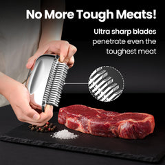 Gourmet Easy mango ergonómico de acero que facilita presión uniforme