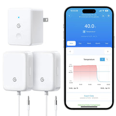 GoveeLife paquete frontal mostrando 2 sensores y gateway para control de temperatura