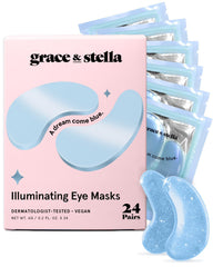 grace & stella empaque frontal elegante mostrando parches y beneficios